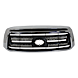 3-Piece Kit, Grille Chrome Shell with Textured Black Insert, For Models Without Rock Warrior Package, Sport Package and Chrome Bumper, Includes (1) Fender, (1) Grille, and (1) Headlight