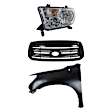 3-Piece Kit, Grille Painted Black, For Models With Sport Package, Includes (1) Fender, (1) Grille, and (1) Headlight