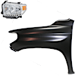 2-Piece Kit Halogen Headlights, With bulb(s), Includes (1) Fender and (1) Headlight