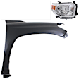 2-Piece Kit Passenger Side Halogen Headlight, With bulb(s), OE Replacement, CAPA Certified, Includes (1) Fender and (1) Headlight
