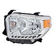 2017 Toyota Tundra - 3-Piece Kit Grille, Painted Black, For Models With Front Emblem,  Includes (1) Fender, (1) Grille, and (1) Headlight