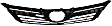 2014 Toyota Camry - 5-Piece Kit Driver and Passenger Side Halogen Headlight, With bulb(s), For Models Without Signal Light Hole, OE Replacement,  Includes (2) Fender, (1) Grille Assembly, and (2) Headlight