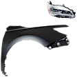 2-Piece Kit Passenger Side LED Headlight, With bulb(s), OE Replacement, CAPA Certified, Includes (1) Fender and (1) Headlight