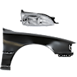 2-Piece Kit, Front, Passenger Side Fender, Includes (1) Fender and (1) Headlight