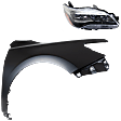 2-Piece Kit Passenger Side LED Headlight, With bulb(s), OE Replacement, CAPA Certified, Includes (1) Fender and (1) Headlight