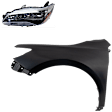 2-Piece Kit LED Headlights, With bulb(s), Includes (1) Fender and (1) Headlight, CAPA Certified