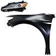 2-Piece Kit LED Headlights, With bulb(s), Includes (1) Fender and (1) Headlight