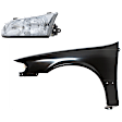2-Piece Kit, Front, Driver Side Fender, CAPA Certified, Includes (1) Fender and (1) Headlight