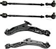 2004 Hyundai Santa Fe - 6-Piece Kit Front, Driver and Passenger Side, Lower Control Arm Kit, Includes (2) Control Arm and (4) Tie Rod End