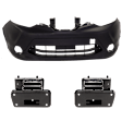 3-Piece Kit Front Primed Bumper Cover Includes (2) Bumper Bracket and (1) Bumper Cover