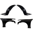 4-Piece Kit Front, Driver and Passenger Side Fender, Sedan, For Models Without Sport Package, Includes (2) Fender and (2) Fender Liner