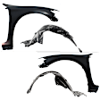 4-Piece Kit Front, Driver and Passenger Side Fender, 2-Door, Coupe, Includes (2) Fender and (2) Fender Liner