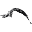 4-Piece Kit Front, Driver and Passenger Side Fender, 2-Door, Coupe, Includes (2) Fender and (2) Fender Liner