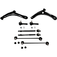 8-Piece Kit Front, Driver and Passenger Side Suspension Kit, Includes (2) Control Arm, (2) Sway Bar Link and (4) Tie Rod End