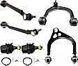 6-Piece Kit Front, Driver and Passenger Side, Upper and Lower, Forward Control Arm Kit, Includes (2) Ball Joint and (4) Control Arm