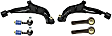 6-Piece Kit Front, Driver and Passenger Side, Lower Control Arm Kit, Includes (2) Control Arm, (2) Sway Bar Link, and (2) Tie Rod End