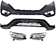2016 Honda CR-V - 4-Piece Kit Driver and Passenger Side Halogen Headlight, With bulb(s), OE Replacement, Sport Utility,  Includes (2) Bumper Cover and (2) Headlight