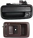 2-Piece Kit Front, Driver Side Exterior Door Handle Kit, Textured Black, With Key Hole, Includes (1) Exterior Door Handle and (1) Interior Door Handle