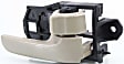 2-Piece Kit Front or Rear, Passenger Side Interior Door Handle Kit, Beige, With door lock button, Japan Or USA Built Vehicle, Includes (1) Door Handle Trim and (1) Interior Door Handle