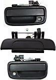 3-Piece Kit Front, Driver and Passenger Side Textured Black Exterior Door Handle, With Key Hole, Includes (2) Exterior Door Handle and (1) Tailgate Handle