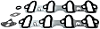 2004 GMC Sierra 1500 - 4-Piece Kit Knock Sensor, 5.3L 8Cyl,  Includes (1) Intake Manifold Gasket, (2) Knock Sensor, and (1) Knock Sensor Harness