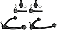 6-Piece Kit Control Arm Kit, Includes (2) Control Arm, (2) Tie Rod End and (2) Ball Joint