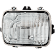 2-Piece Kit Driver or Passenger Side Halogen Headlight, With bulb(s), OE Replacement, Includes (1) Bumper Cover and (1) Headlight