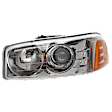 3-Piece Kit Front Primed Bumper Cover Includes (2) Headlight and (1) Bumper Cover