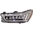 3-Piece Kit Driver and Passenger Side Headlight, Includes (2) Headlight and (1) Bumper Cover