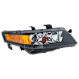 2006-2008 Acura TSX - 3-Piece Kit Driver and Passenger Side Headlight, Includes (2) Headlight and (1) Bumper Cover