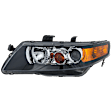 2006-2008 Acura TSX - 3-Piece Kit Driver and Passenger Side Headlight, Includes (2) Headlight and (1) Bumper Cover