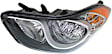 2011-2013 Hyundai Elantra - 3-Piece Kit Driver and Passenger Side Headlight, Includes (2) Headlight and (1) Bumper Cover