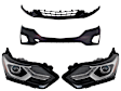2021 Chevrolet Equinox - 4-Piece Kit Driver and Passenger Side HID/Xenon Headlight, With bulb(s), For Models With Type 2 Bumper Cover, OE Comparable Finish, CAPA Certified Includes (2) Bumper Cover and (2) Headlight