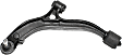 4-Piece Kit Front, Driver and Passenger Side, Lower Control Arms with Loaded Struts, Front Wheel Drive