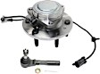 2-Piece Kit Front Wheel Hub, 6 Lugs, With Bearing, With Sensor, RWD, Includes (1) Wheel Hub and (1) Tie Rod End