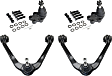 4-Piece Kit Front, Driver and Passenger Side, Upper Control Arm Kit, Includes (2) Ball Joint and (2) Control Arm
