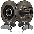 2003 Chevrolet S10 - 2-Wheel Set Front Brake Disc and Pad Kit, Plain Surface, 5 Lugs, 265.94 mm, Ceramic, RWD,  Zr2 Higher Wider Package, 4.3L 6Cyl, Pro-Line Series  Includes (2) Disc and (1) Pad Set