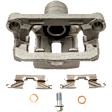 4-Wheel Set Front and Rear Brake Kit With Calipers, Cross-drilled and Slotted 6 Lugs Front-296 mm/Rear-286 mm Ceramic, Includes (4) Brake Caliper, (4) Brake Disc and (2) Brake Pad Set