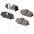 2-Wheel Set Front Brake Kit With Calipers, Plain Surface 5 Lugs 320.04 mm Ceramic FWD, Includes (2) Caliper, (2) Disc, and (1) Pad Set