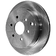 2-Wheel Set Rear Brake Kit With Calipers, Plain Surface 6 Lugs 286 mm Ceramic, Includes (2) Brake Caliper, (1) Brake Pad Set and (2) Brake Disc