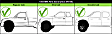 2001 Toyota Tacoma Pre Runner - 4-Piece Kit Front, Driver and Passenger Side Textured Black Exterior Door Handle, With Key Hole, Extended Cab Pickup,  Includes (2) Exterior Door Handle and (2) Interior Door Handle