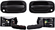 4-Piece Kit Front, Driver and Passenger Side Interior Door Handle, Textured Black, Without Door Lock Hole, Includes (2) Exterior Door Handle and (2) Interior Door Handle