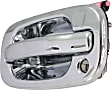 4-Piece Kit Front, Driver and Passenger Side Chrome Exterior Door Handle, With Key Hole, Includes (2) Exterior Door Handle and (2) Interior Door Handle