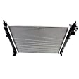 2-Piece Kit Radiator, with A/C Condenser, 4 Cyl 1.8L Eng., Plastic Tank, Automatic CVT Transmission