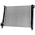 2-Piece Kit Radiator, with A/C Condenser, 4 Cyl 1.8L Eng., Plastic Tank, Automatic CVT Transmission