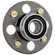 2-Wheel Set Front and Rear, Driver or Passenger Side Wheel Hub, 4 Lugs, With Bearing, Includes (2) Wheel Hub and (2) Wheel Bearing