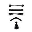 6-Piece Kit Rear, Driver and Passenger Side, Upper and Lower Control Arm Kit, Includes (3) Control Arm, (2) Sway Bar Link and (1) Ball Joint