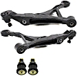 4-Piece Kit Front, Driver and Passenger Side, Lower Control Arm Kit, Includes (2) Ball Joint and (2) Control Arm