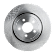 2-Wheel Set Front Brake Disc and Pad Kit, Plain Surface 5 Lugs 344.93 mm Semi-metallic Pro-Line Series, Includes (1) Brake Pad Set and (2) Brake Disc