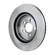 2-Wheel Set Front Brake Disc and Pad Kit, Plain Surface 5 Lugs 344.93 mm Semi-metallic Pro-Line Series, Includes (1) Brake Pad Set and (2) Brake Disc